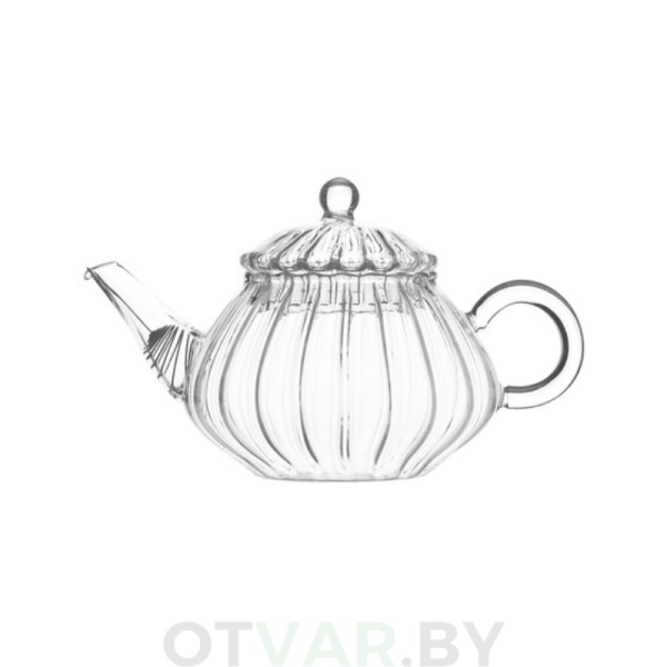 Чайник из жаропрочного волнистого стекла, 250 мл. Чайник из жаропрочного волнистого стекла, 250 мл.