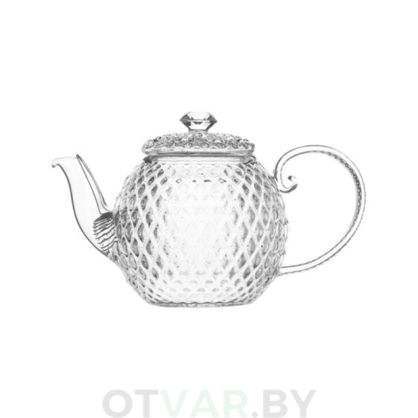 Чайник из жаропрочного стекла "Алмаз", 300 мл. Чайник из жаропрочного стекла "Алмаз", 300 мл.