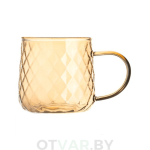 Кружка из рифленого стекла, 300 мл.