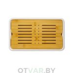 Прямоугольный чабань, белый (33*19*4 cм)