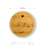 Круглый чабань, белый (25*4,7 см)