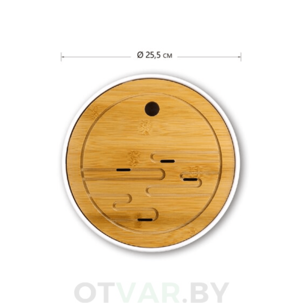 Круглый чабань, белый (25,5*4,7 см)