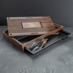 Чабань «Китайская Лилия», орех (43*28*5 см)