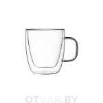 Кружка «Дабл», двойное стекло, 350 мл.