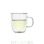 Кружка «Дабл», двойное стекло, 350 мл.