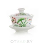 Гайвань «Цветы на воде», керамика, 150 мл.