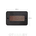 Прямоугольный чабань «Сокровища Китая», черный иск. камень