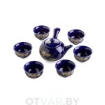 Чайный сервиз «Ива над Рекой», керамика