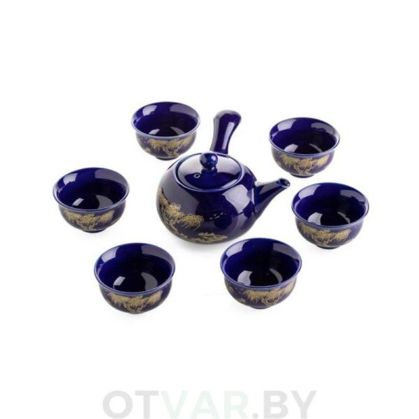 Чайный сервиз "Ива над Рекой", керамика Чайный сервиз "Ива над Рекой", керамика