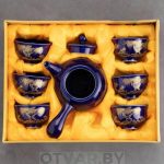 Чайный сервиз «Ива над Рекой», керамика