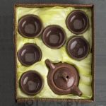 Чайный сервиз «Колотый лед», розовый, керамика