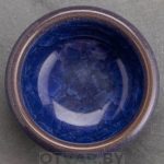 Пиала «Колотый лед», синий, керамика, 40 мл.