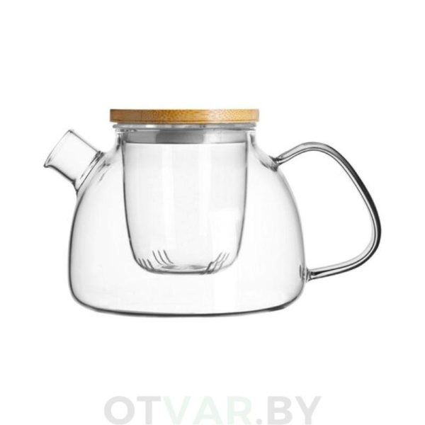 Чайник из жаропрочного стекла "Гранат" с колбой, 900 мл. Чайник из жаропрочного стекла "Гранат" с колбой, 900 мл.