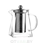 Чайник из жаропрочного стекла «Квадро», 850 мл.