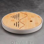 Чабань «Пирамиды», белый (27*3,5 см)